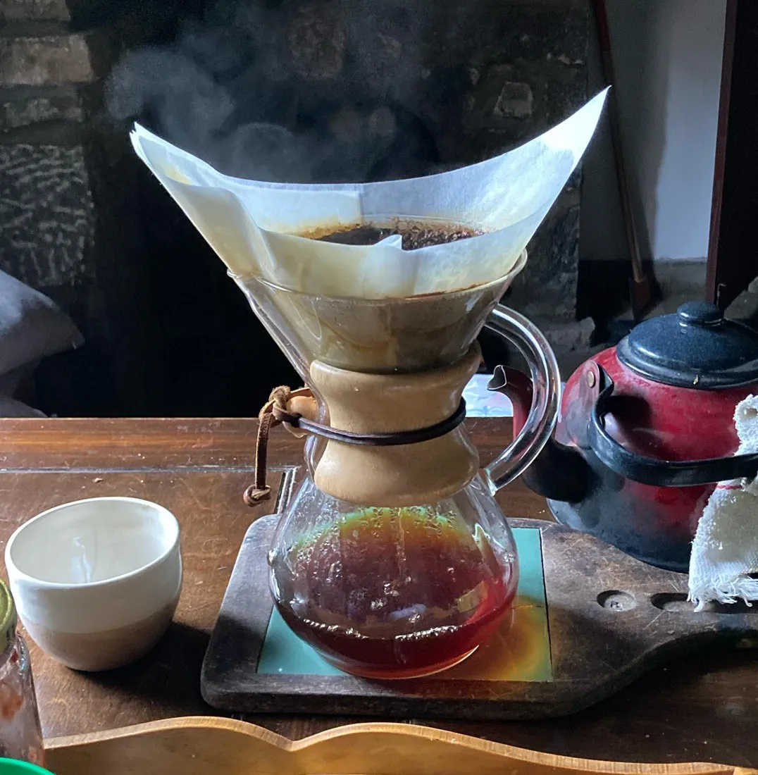 Chemex filtrando